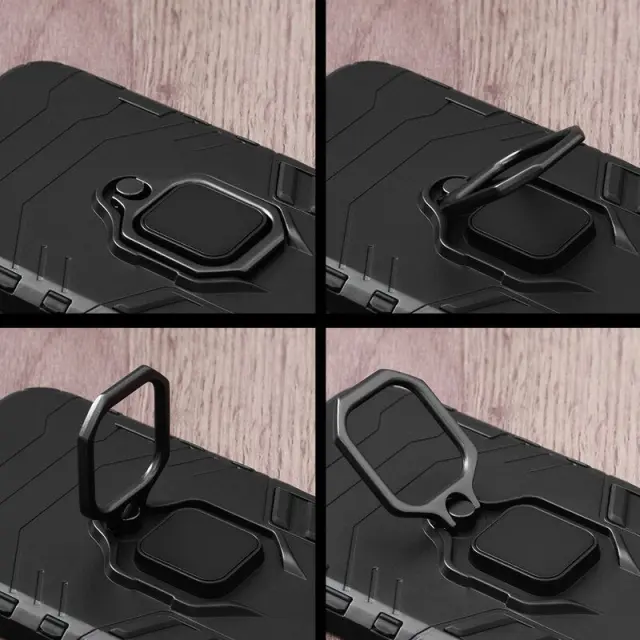 Techsuit® Προστατευτική Θήκη Με Μαγνητικό Ring Holder Για Xiaomi 12 Pro- Black 2