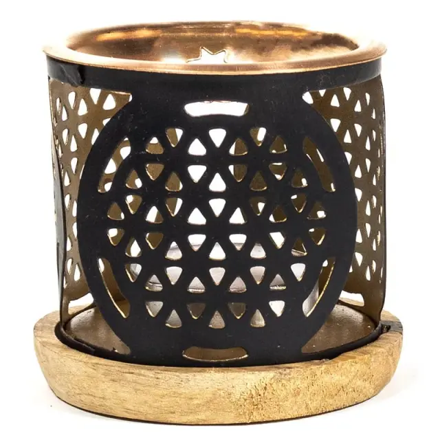 Αρωματικός Καυστήρας Θυμιαμάτων Aromafume Incense Diffuser Flower of Life, 6,5 x 7 cm