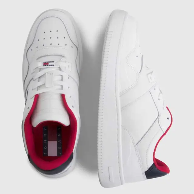 Tommy Hilfiger - Casual Γυναικεία Sneakers Tjw Retro Basket EN0EN02206-0K4 Λευκό - 41 3
