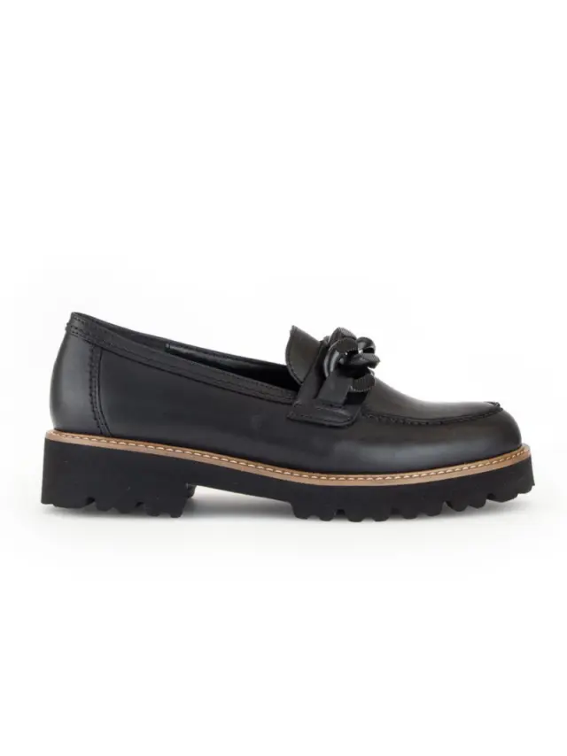 Gabor Μοκασίνια-Loafers Γυναικείο δέρμα Μαύρο GAB/95240 002-BLACK - 36 3