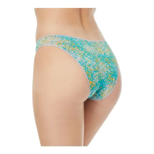 Minerva Γυναικείο Slip Rio Modal Fimelle - Διπλό Πακέτο, Χρώμα Lilac - Emerald Splashes 3