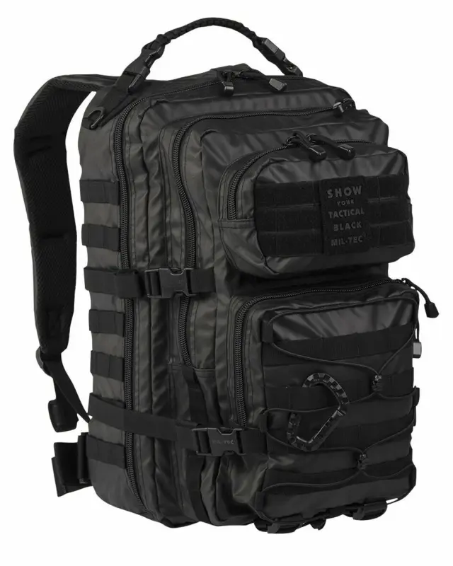 Mil-Tec US Assault Backpack Large Black-Σακίδιο Πλάτης 36 Λίτρων Μαύρο - 01-Black-Μαύρο