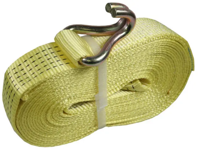 Strap for ratchet tie down + hook 8.5 m 5 tons