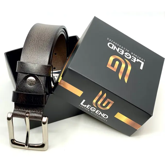 Coffee Δερμάτινη Ζώνη Full Grain 4 cm 3
