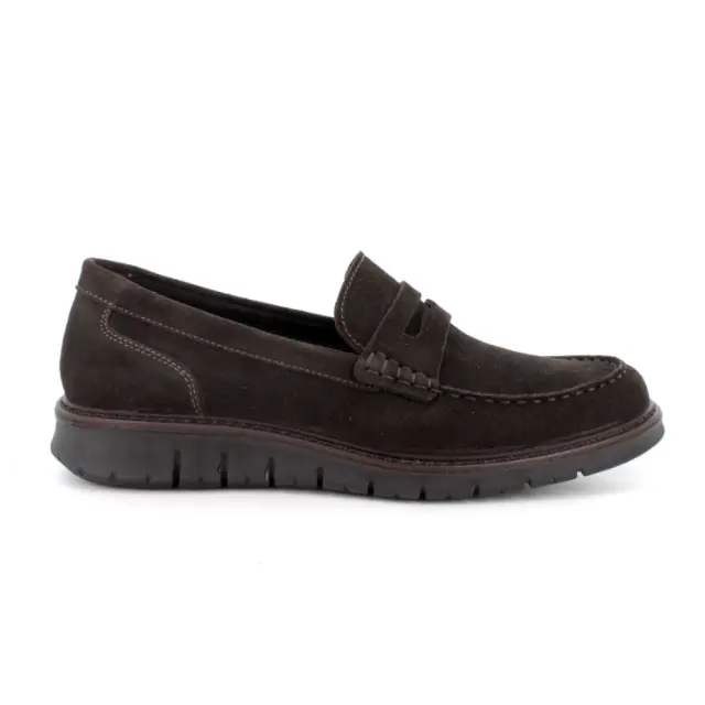 Imac Μοκασίνια-Loafers Ανδρικό δέρμα Nubuck Καφέ IMA/850970 CAFFE