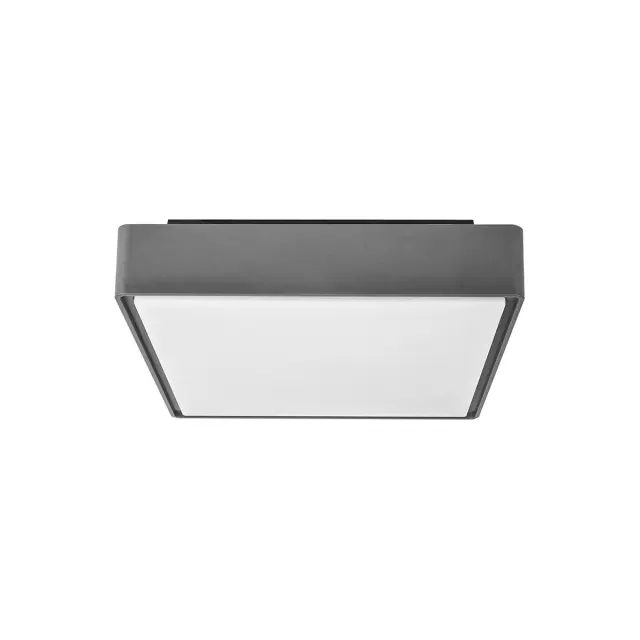 Τετράγωνο LED Φωτιστικό Οροφής Box VK/02065/G/C Γκρι 12W 4000K IP65 22x22x5.6cm Γκρί