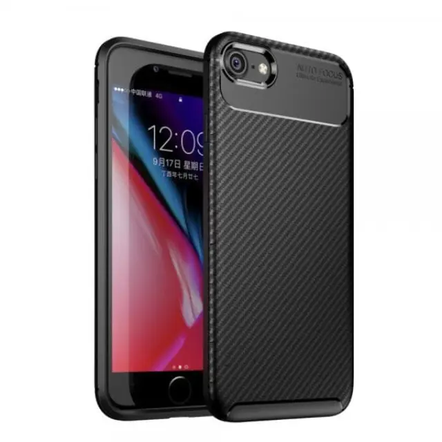 Beetle Series Θήκη Σιλικόνης για iPhone 7/8/SE-Black OEM
