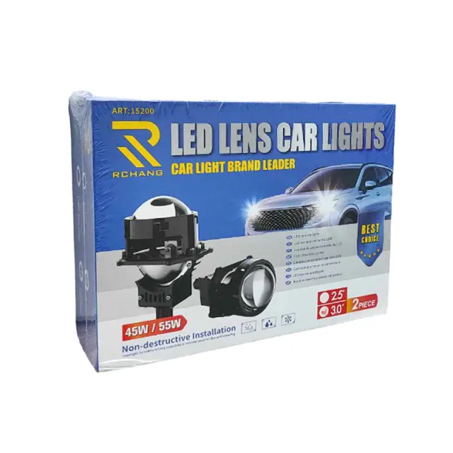 Rchang Προβολείς Αυτοκινήτου 3.0" 6500Κ 45W/55W ART:15200 2τμχ - LED Lens Car Lights 2pcs 0111584