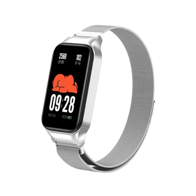 Milanese Λουράκι για Redmi Smart Band 2/8 Active - Silver