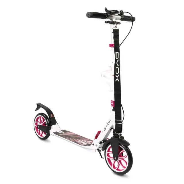 Byox Πατίνι Scooter Fiore με Κουδουνάκι και Θήκη Νερού Pink Byox 2