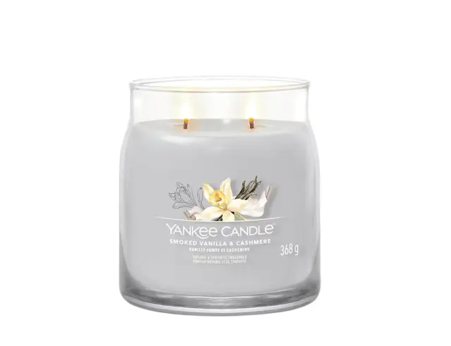Αρωματικό Κερί Yankee Candle με διάρκεια καύσης έως 50 ώρες και άρωμα Smoked Vanilla & Cashmere1630023E
