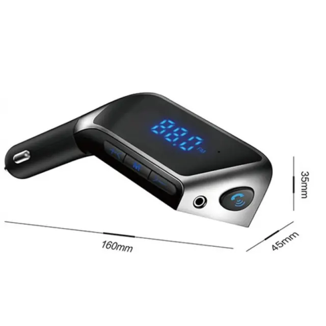 Bluetooth transmitter με φορτιστή αυτοκινήτου V1 FM USB/SD 2