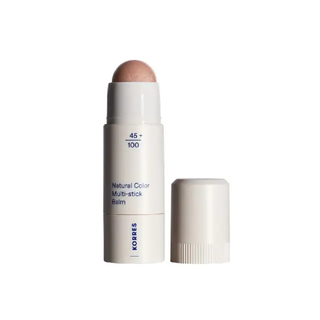 Korres Natural Color Multi-Stick Balm 02 Glass Peach, Κρεμώδες Multi-Stick για το Πρόσωπο 4.5gr