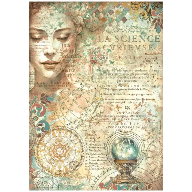 Ριζόχαρτο ντεκουπάζ Stamperia 21x29cm A4, Fortune, Face
