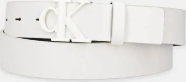Calvin Klein Γυναικεία Μεσαία Ζώνη Monogram Tonal Plaque Δερμάτινη 75cm