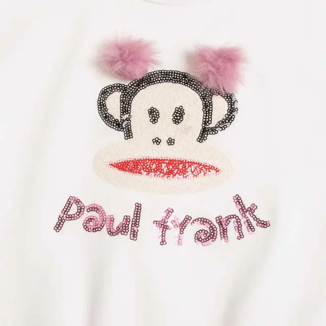 Μπλούζα φούτερ Paul Frank με παγιέτες 2