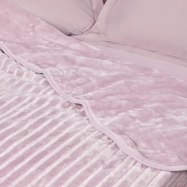 Κουβέρτα Υπέρδιπλη 220x240 Velour Das Home 1383 Dusty Pink 100% Ακρυλικό 2