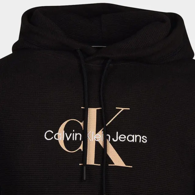 Calvin Klein - Ανδρικό Φούτερ Hoodie Regular Fit J30J322701-BEH Μαύρο - 2XL 2