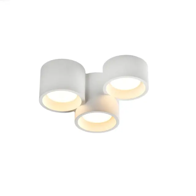 AcaLights ΓΥΨΙΝΟ 3 ΣΤΡΟΓΓΥΛA Φ/Σ ΟΡΟΦΗΣ ΦΥΣΙΚΟ 260*170*150 GENI 3*GX53
