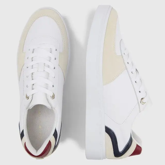 Δερμάτινο Sneaker Tommy Hilfiger FW0FW07107-0GY Άσπρο - 38 3