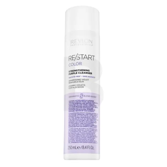 Revlon Professional Restart Color Strengthening Purple Cleanser tinting shampoo to neutralize yellow tones 250 ml