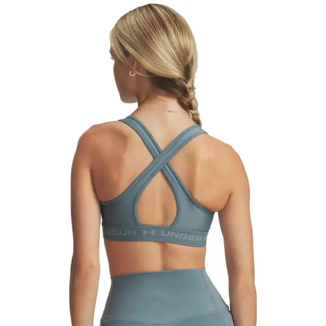 Under Armour Women's Crossback Mid Bra Πετρόλ 1361034-587 (Under Armour) 2