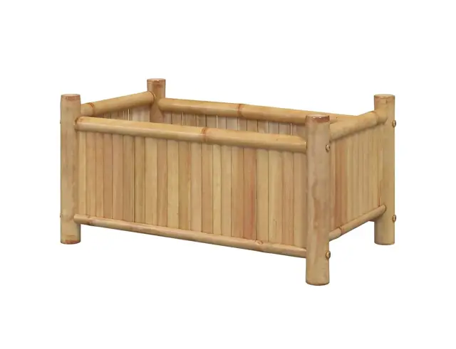Ζαρντινιέρα από Ξύλο Bamboo, με διαστάσεις 58x28x28cm VM4000230