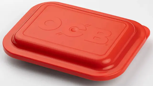 OCB Rolling Tray Δίσκος Purple με Καπάκι - Mini (19x14cm) 3