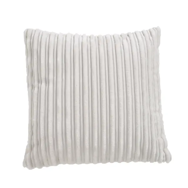 Διακοσμητικό Μαξιλάρι 40x40 Fleece Με Γέμιση Das Home 1178 Dusty Ivory 100% Πολυέστερ
