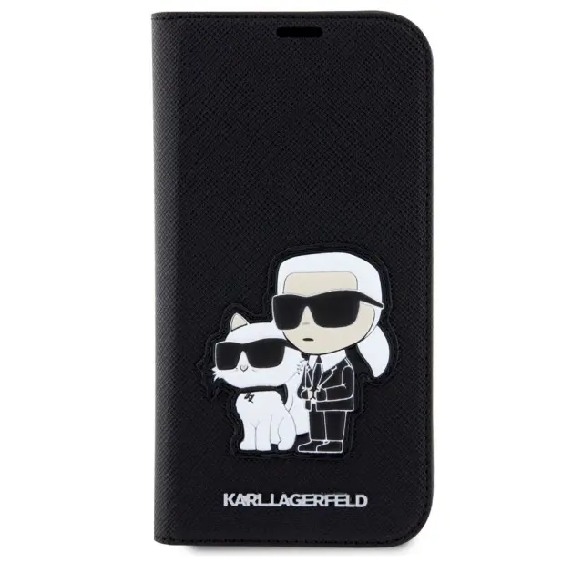 Karl Lagerfeld®Saffiano Karl&Choupette Book για iPhone 13 Pro-Black