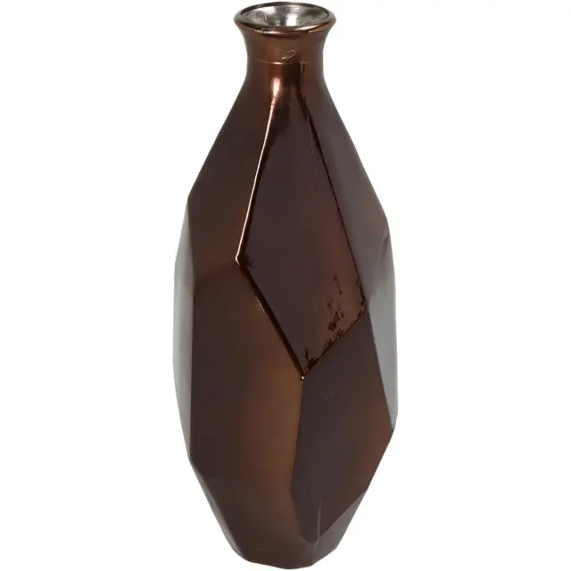 Βάζο Μπρονζέ Ανακυκλωμένο Γυαλί 13x13xx31cm