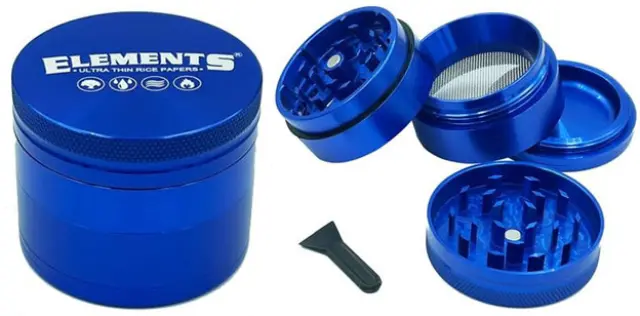 Elements Grinder Τρίφτης Μπλε Large 61mm Aluminium - 4 Parts