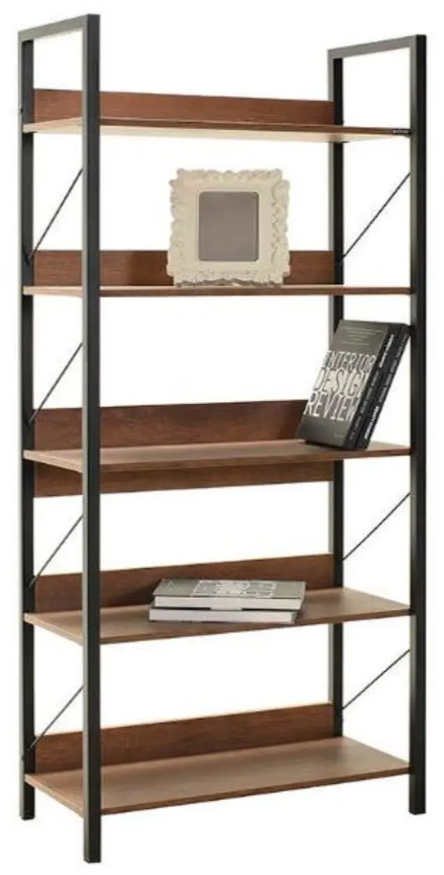 Βιβλιοθήκη KTP-850-OO Connect Καρυδιά 73x172x35cm