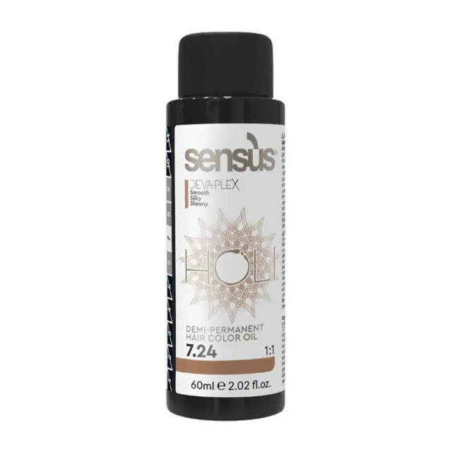 Holi-7.24 Ημι-Μόνιμη Βαφή - Brown Blonde - Καστανό Ξανθο 60ml - Sensus