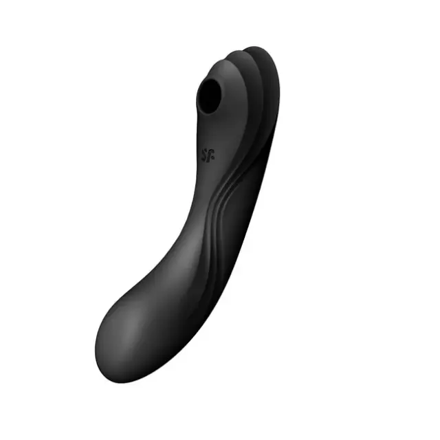 Satisfyer Curvy Trinity 4 Αναρροφητής Αιδοίου με Δόνηση Black 2