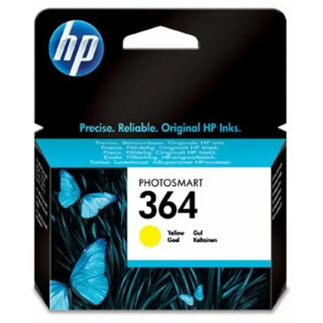 HP 364 Γνήσιο Μελάνι Εκτυπωτή InkJet Κίτρινο (CB320EE)