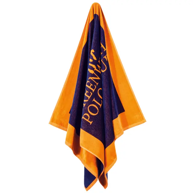 Πετσέτα Θαλάσσης 90x180 400gsm Essential Greenwich Polo Club 4003 Blue-Orange 100% βαμβακερό 2