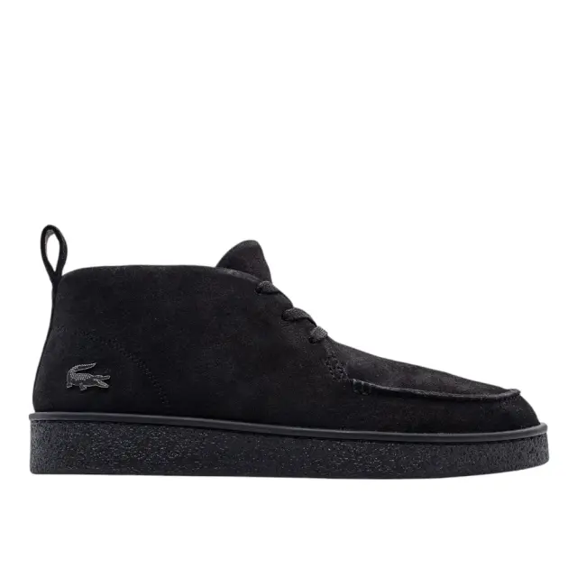Ανδρικά Δερμάτινα Μποτάκια Lacoste Baseshot 750SMA002702H Μαύρα Μαύρο - 42