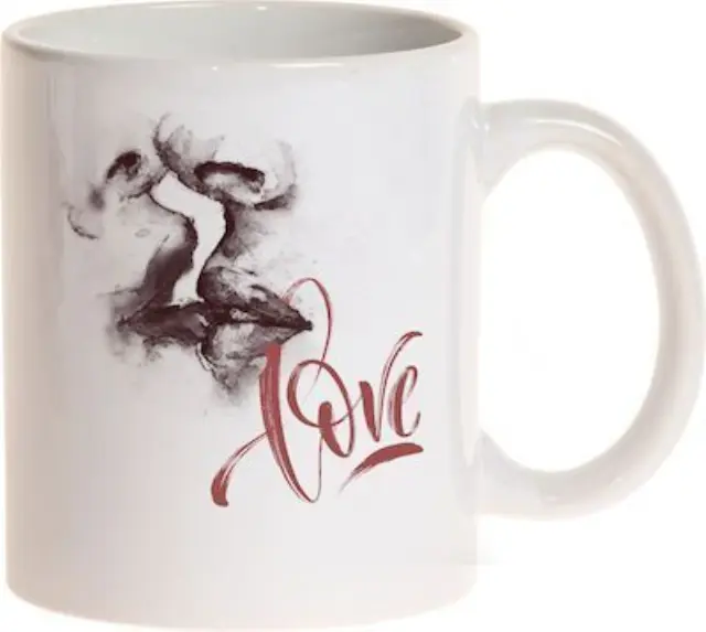 Κούπα Αγίου Βαλεντίνου love & kiss 325ml (κωδ. 2269)