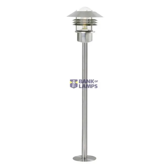 Outdoor Bollard Light Vejers, Stainless Steel