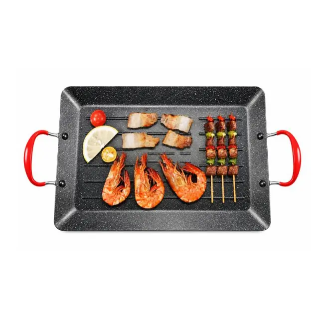 Αντικολλητική Πλάκα Ψησίματος & Grill 42,5x27cm με Αντικολλητική Επίστρωση και Μεταλλικές Λαβές - Non-Stick Baking & Grill Tray 0248038 2