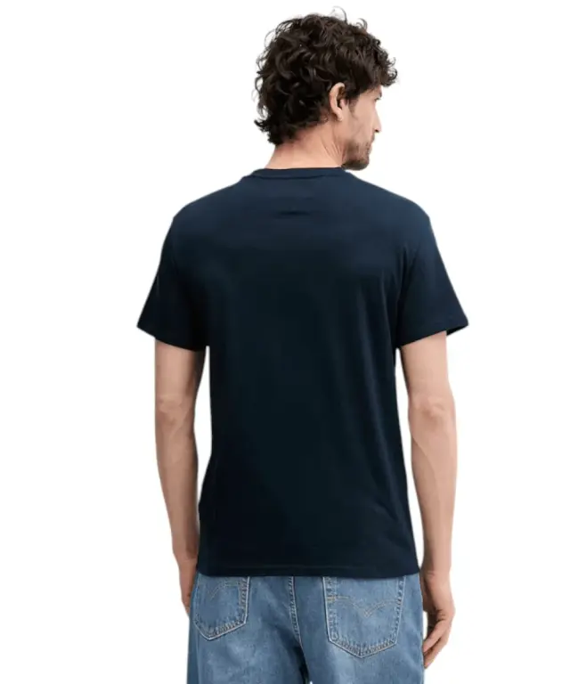 Tommy Hilfiger - Ανδρικό T-shirt Linear Chest Slim Fit DM0DM21780-C1G Μπλε Σκούρο 2