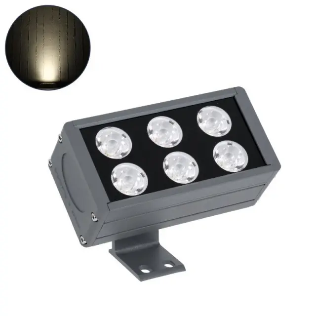Προβολέας Wall Washer LED 4500K 24W 5° CREE XPE FLOODDANY 90376 IP65 Ανθρακί Σκούρο Γκρί
