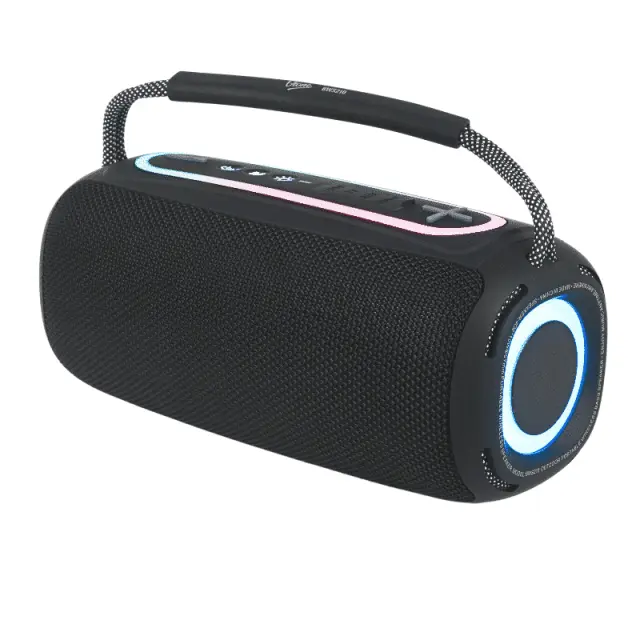 V-TONE BWS210 BK speaker Bluetooth wireless portable black battery-powered USB microSD AUX MP3 FM 2x10W 2