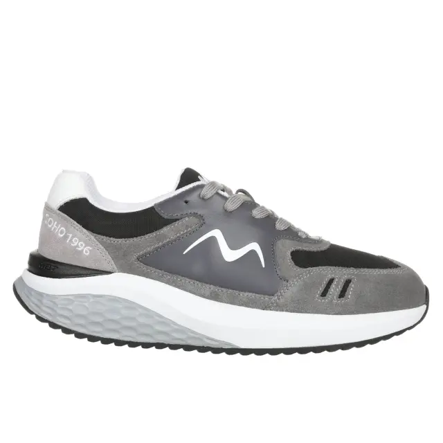 MBT Sneakers Ανδρικό δέρμα/δέρμα Nubuck Μαύρο MBT/702884 BLACK/GREY - 42 3