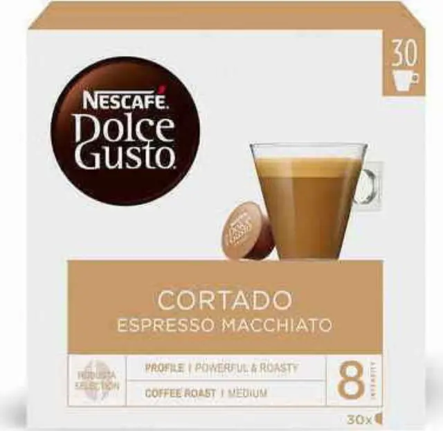 Nescafe Dolce Gusto Cortado Espresso Macchiatto - 30 τεμάχια