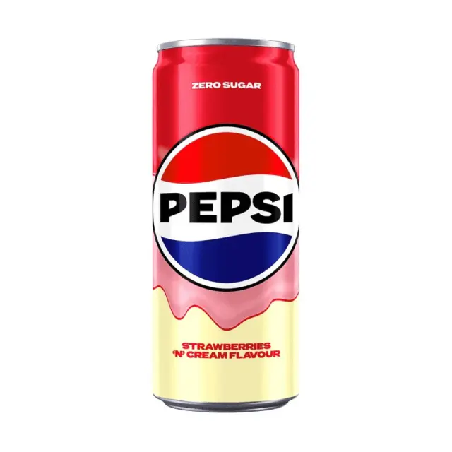 Pepsi Strawberry Cream Slim Can 330ml