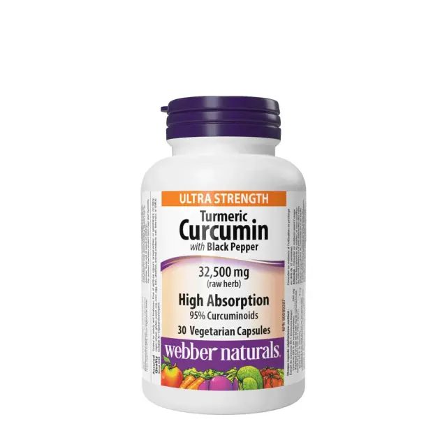 Webber Naturals Turmeric Curcumin with Black Pepper 32,500 mg