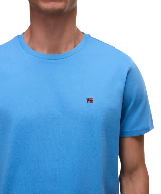 Napapijri - Ανδρικό T-shirt Salis Ss Sum Regular Fit NP0A4H8D-B9A Μπλε Ουρανού - S 3