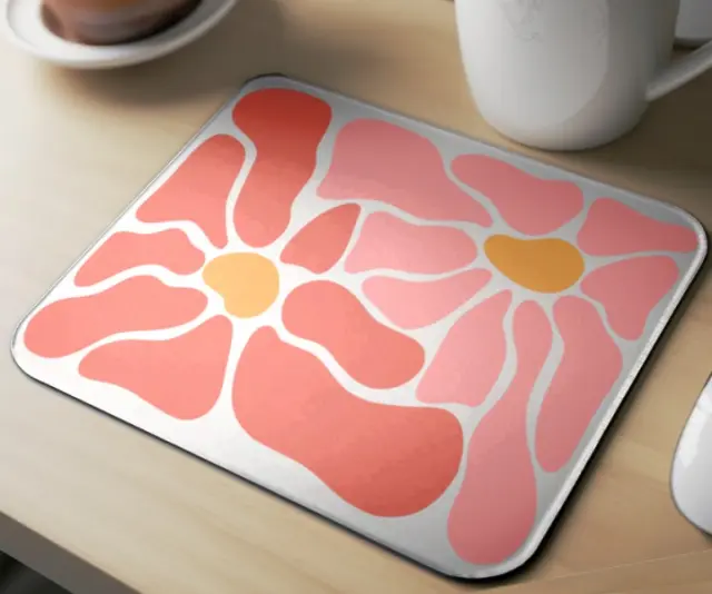 Mousepad ( flowers 70s , design-34 ) Διαστάσεις: 23cm(μήκος) x 20cm (ύψος) 2